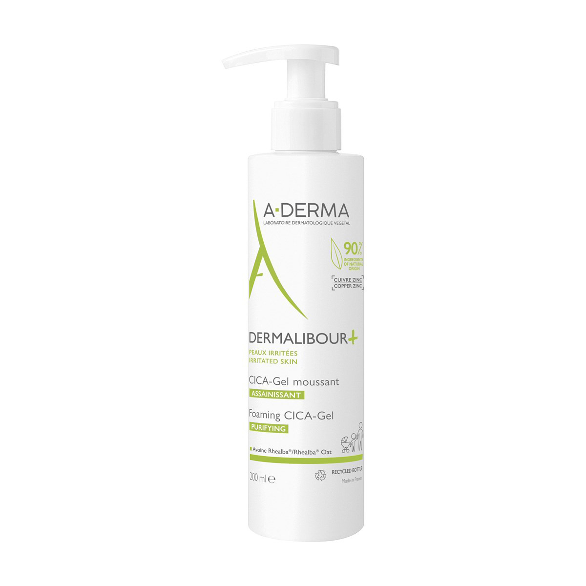 A-DERMA DERMALIBOUR+ CICA, ATSTATOMASIS PRAUSIMOSI GELIS, 200 ML
