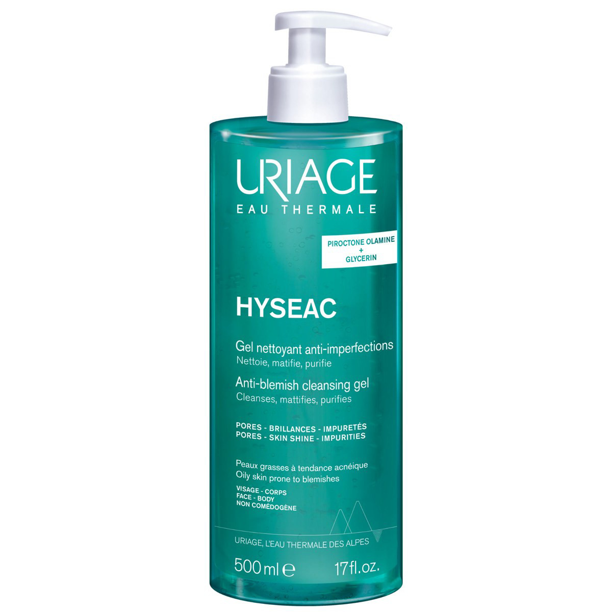 URIAGE HYSEAC, gelinis prausiklis, 500ml