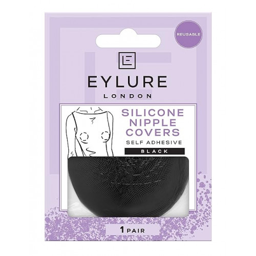 Eylure Silicone Nipple Covers Krūtų spenelių lipdukai, Black
