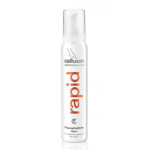 Callusan Rapid Cream Mousse Kreminės putos sudirgusiai ir grybelio pažeistai odai, 125ml