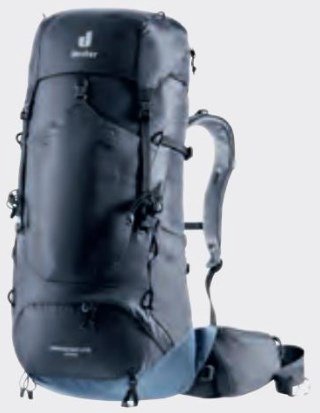 Deuter Aircontact Lite 40 + 10 40 L Juoda, Mėlyna