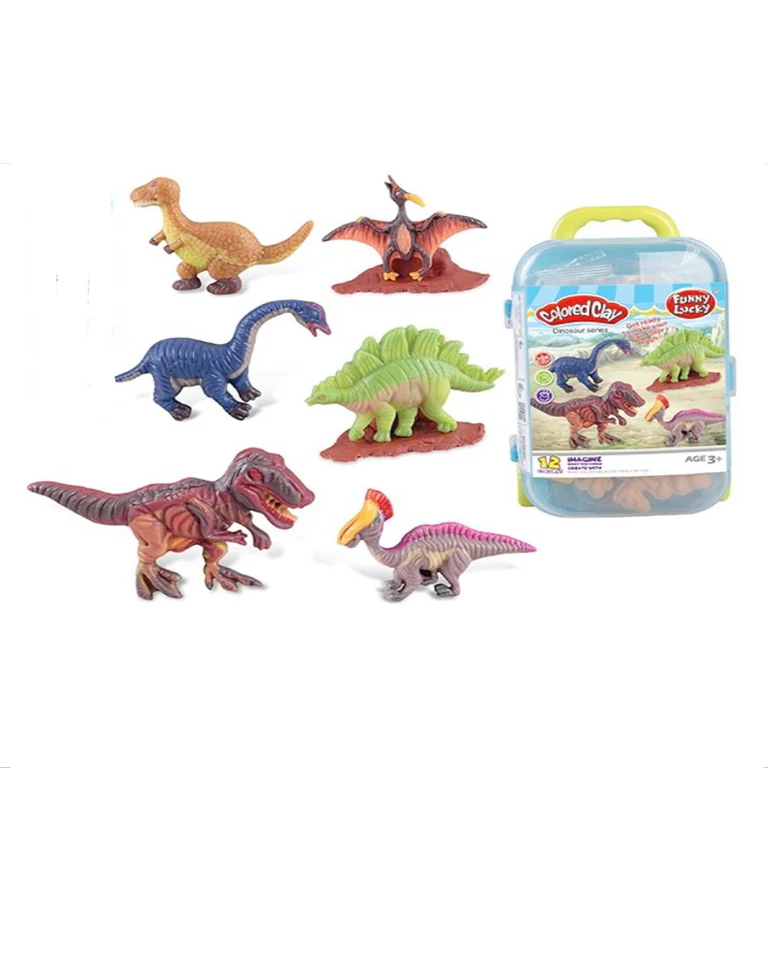 Modelino rinkinys su formelėmis Dinozaurai, 12 vnt.