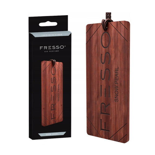 Fresso Wooden Pendant Car Air Freshener Kvapas automobiliui, Snow Pearl