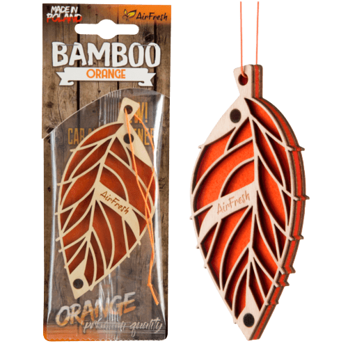 AirFresh Pakabinamas Automobilio Kvapas - Bamboo (Orange)