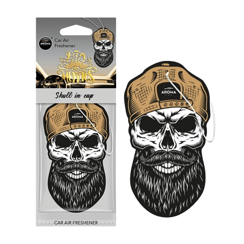 Aroma Car Oro Gaiviklis - Muertos Skull In Cap