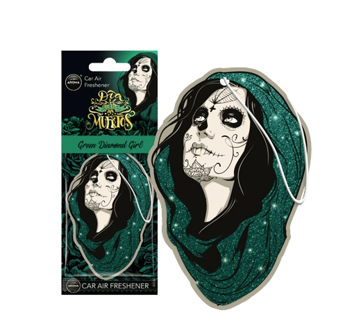 Aroma Car Oro Gaiviklis - Muertos Diamond Girl Green