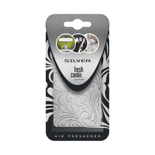 Fresh Cards Pakabinamas Automobilio Kvapas - Silver