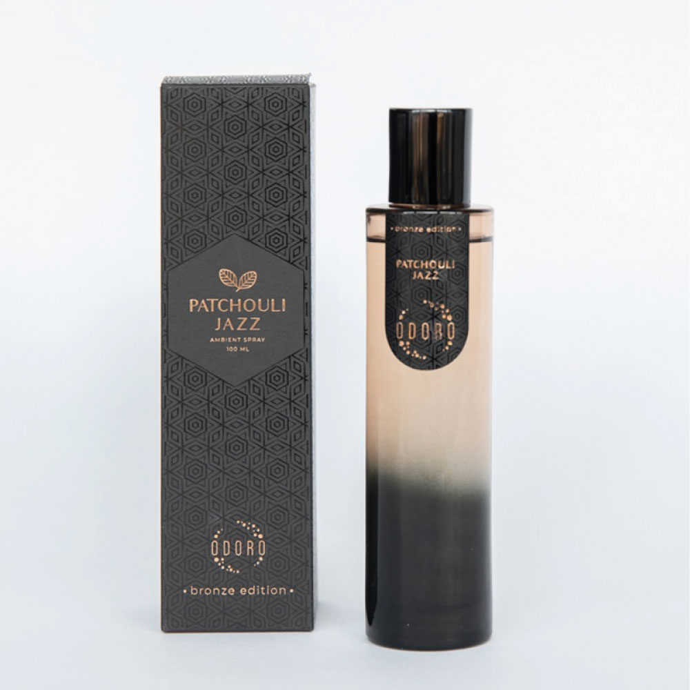 Odoro Purškiamas Oro Gaiviklis – Patchouli Jazz (Bronze Edition)