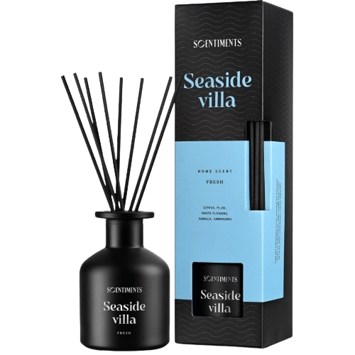 Scentiments namų kvapas (lazdelės) - Seaside Villa (125 ml.)