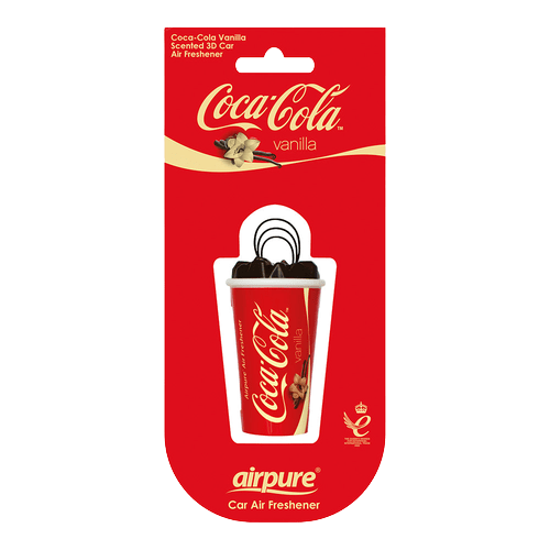 Airpure Pakabinamas Kvapas - Coca Cola 3D Cup (Vanilla)