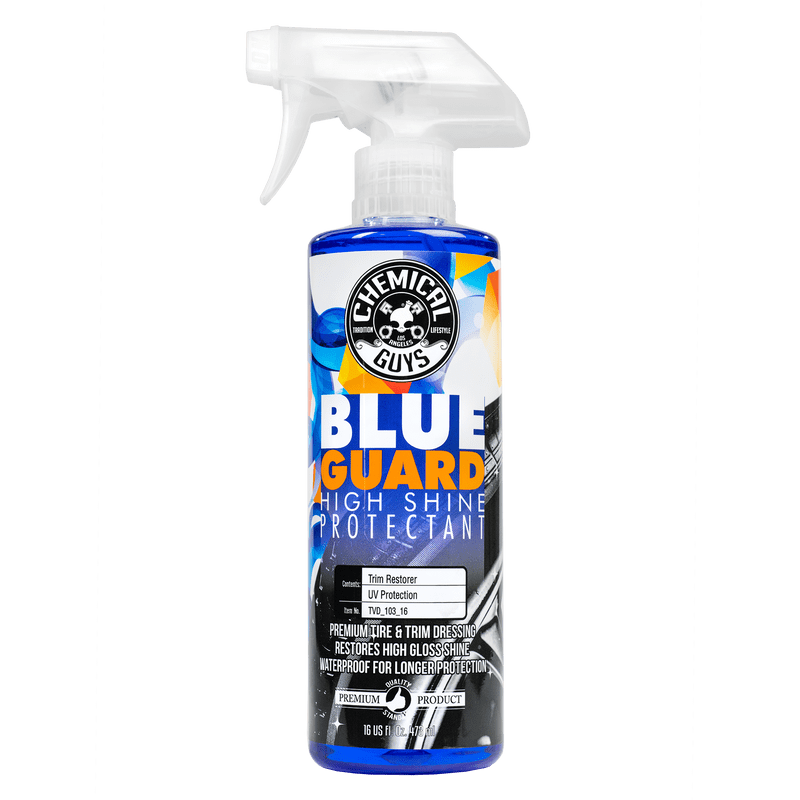 Chemical Guys Plastikinių ir Guminių Paviršių Atnaujinimo Priemonė „Blue Guard“