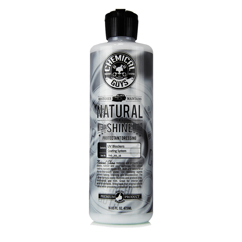 Chemical Guys Plastikinių ir Guminių Paviršių Atnaujinimo Priemonė „Natural Shine“