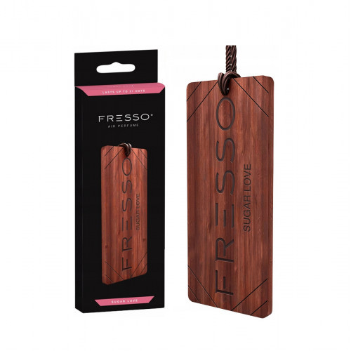 Fresso Wooden Pendant Car Air Freshener Kvapas automobiliui, Sugar Love