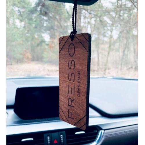 Fresso Wooden Pendant Car Air Freshener Kvapas automobiliui, Signature Man