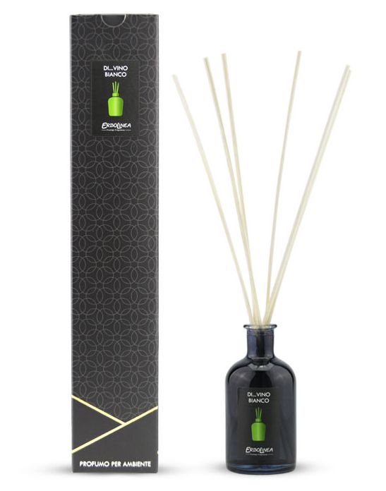 Kvapas namams su lazdelėmis Erbolinea Prestige Vino Bianco ERBAMBDIV100B, 100 ml