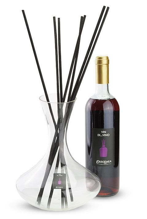 Kvapas namams su lazdelėmis Erbolinea Decanter Vin Di Vino ERBDECANTERVIN, 750 ml