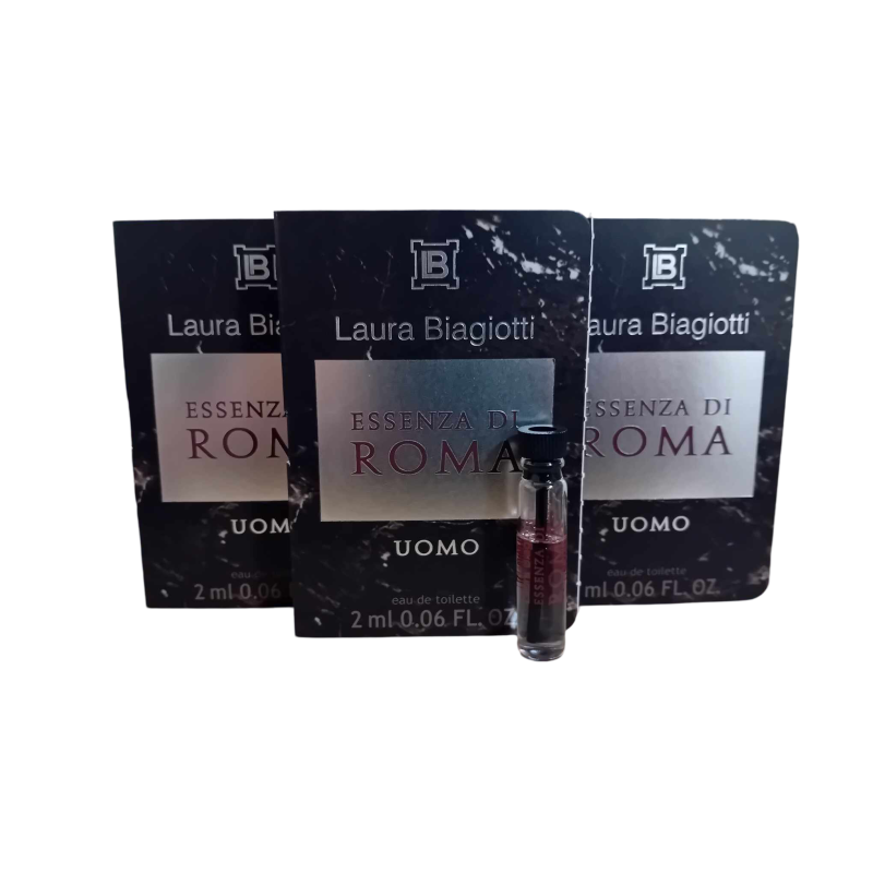 Laura Biagiotti Essenza Di Roma Uomo edt 2ML EDT kvepalų mėginukas vyrams