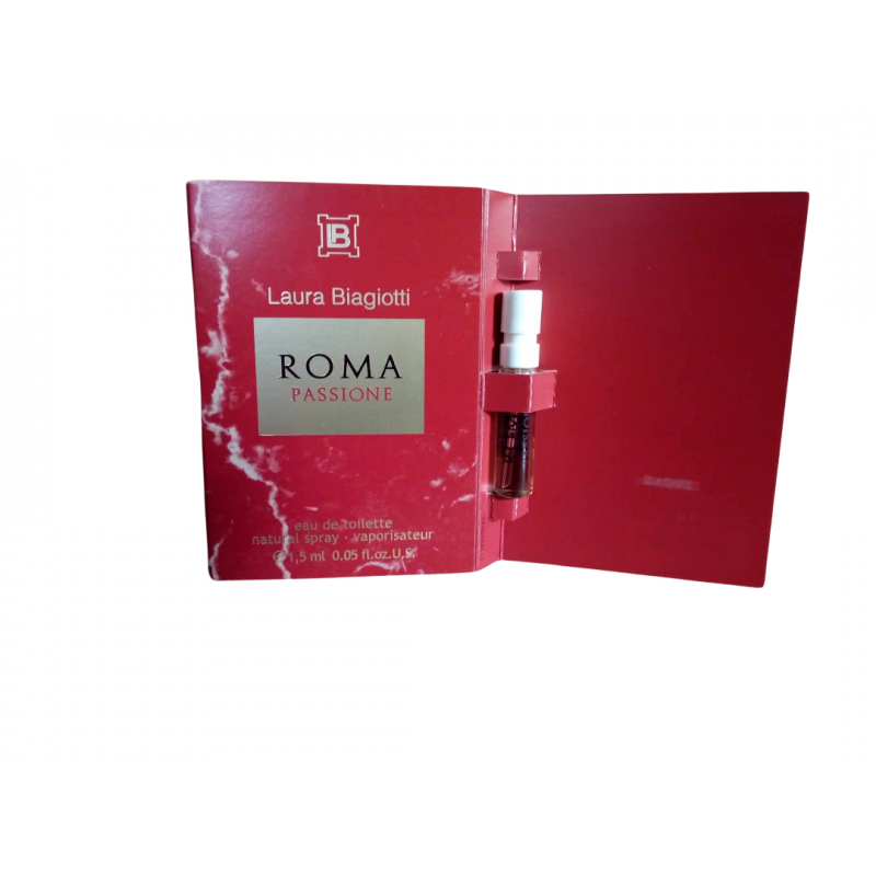 Laura Biagiotti Roma Roma Passione 1.5ml EDT KVEPALŲ MĖGINUKAS MOTERIMS