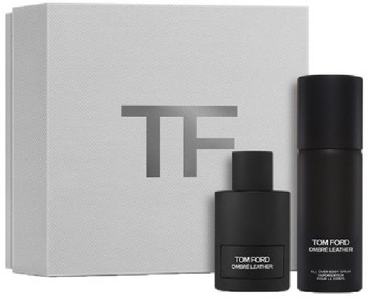 NEMOKAMAS PRISTATYMAS Tom Ford Ombre Leather Dovanų rinkinys, Parfumuotas vanduo 100 ml + purškiamas dezodorantas 150 ml unisex