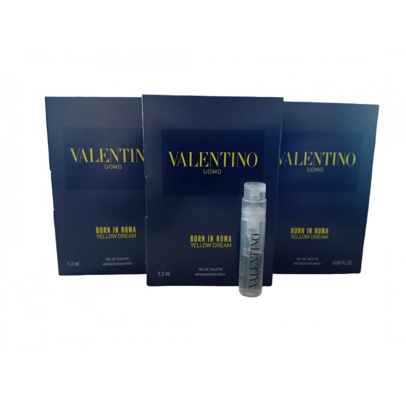 Valentino Uomo Born In Roma Yellow Dream 1.2ml EDT KVEPALŲ MĖGINUKAS vyrams