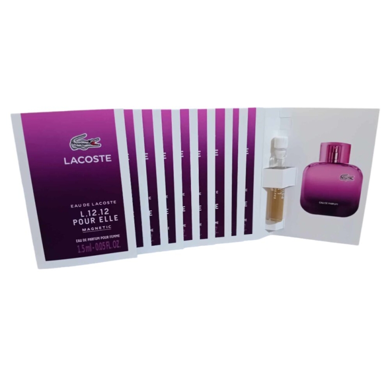 Lacoste L.12.12 Elle Magnetic 10vnt. x 1.5ml EDP kvepalų mėginukai moterims