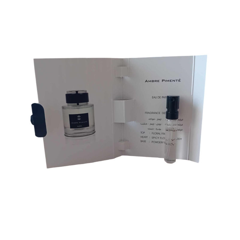 Ajmal Ambre Pimente 1.5ml edp kvepalų mėginukai moterims ir vyrams