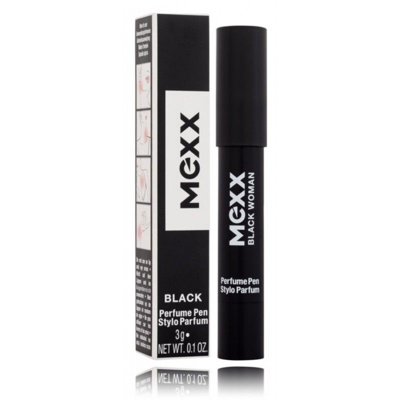 Mexx Black Woman Perfume Pen 3g. EDP kvepalų pieštukas moterims