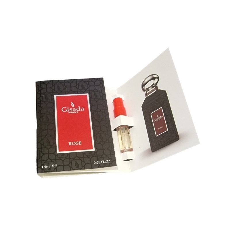 Gisada rose 1.5ml parfum KVEPALŲ mėginukas moterims ir vyrams