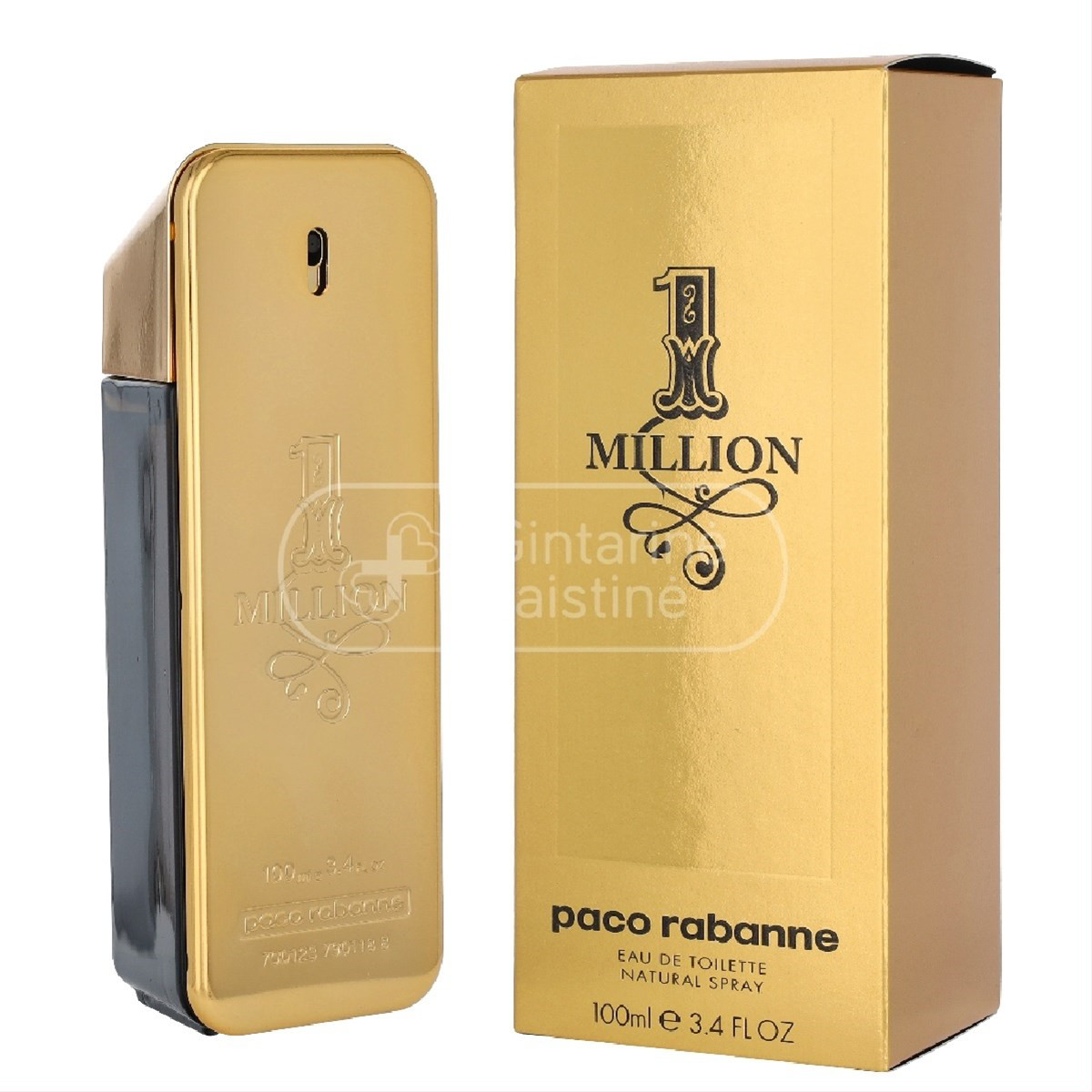 PACO RABANNE 1 MILLION EDT, Tualetinis vanduo vyrams, 100ml