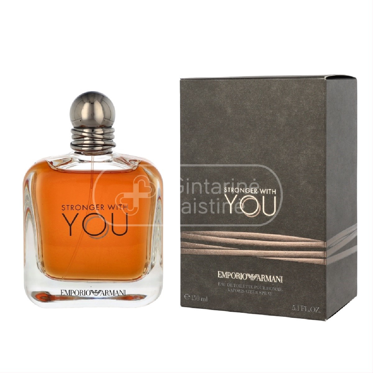ARMANI STRONGER WITH YOU EDT, Tualetinis vanduo vyrams, 150ml