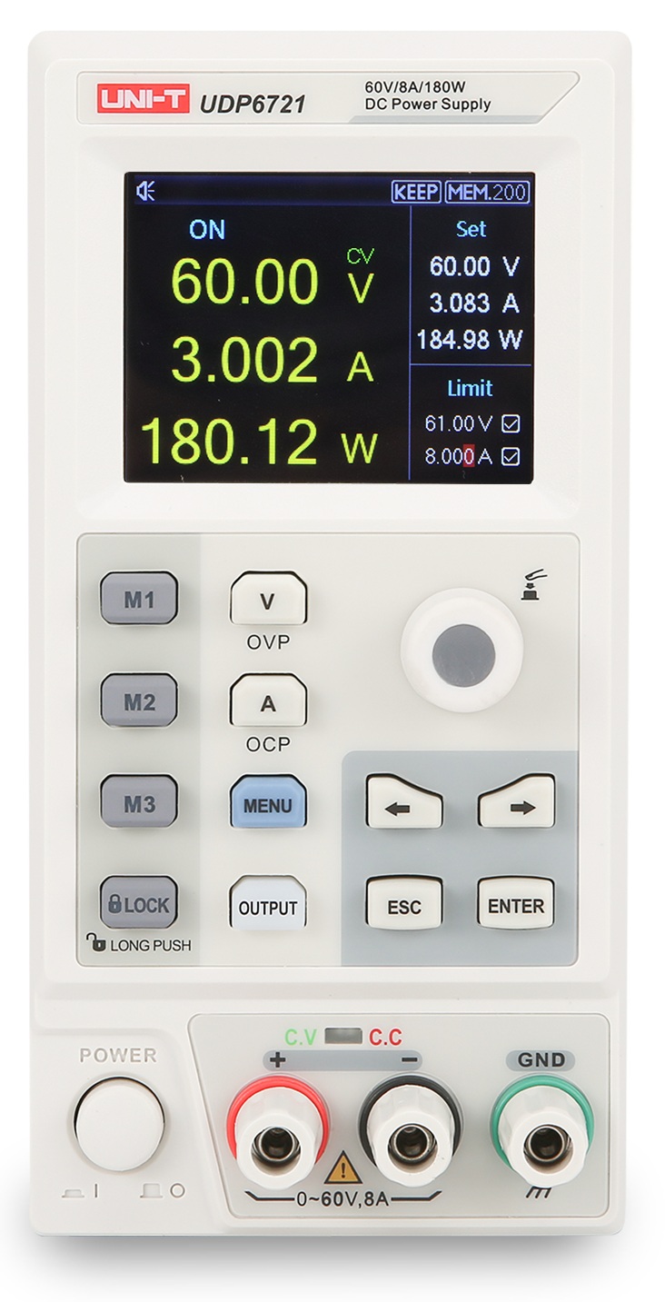 Laboratorinis maitinimo šaltinis, 360W, 0-80V, 0-15A, 10mV,1mA, RS-232, UNI-T