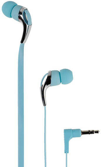 Ausinės Vivanco earphones Neon Buds, blue (37305)