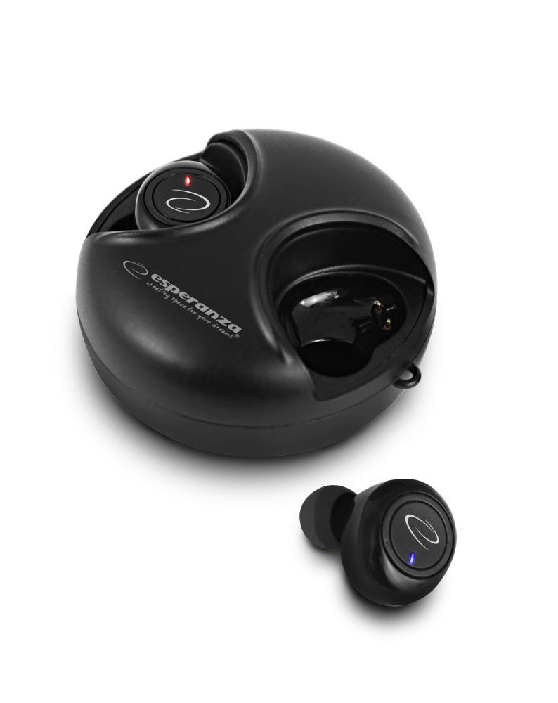 Esperanza EH228K Bluetooth ausinės į ausis TWS Black