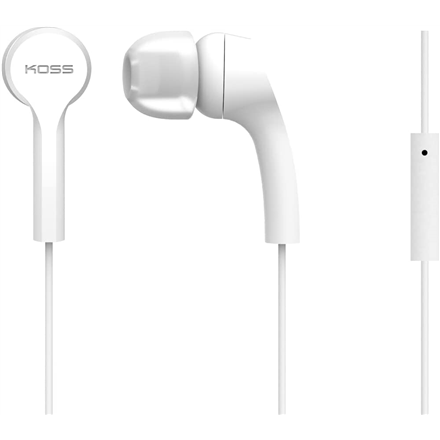 Ausinės Koss  Headphones  KEB9iW  Wired  In-ear  Microphone  White