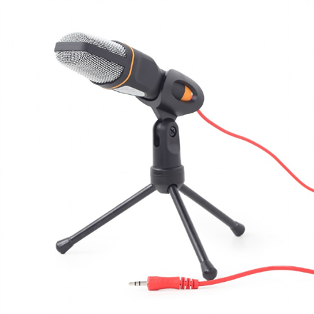 Ausinės Gembird  Desktop microphone with a tripod  MIC-D-03  Built-in microphone  3.5 mm  Black