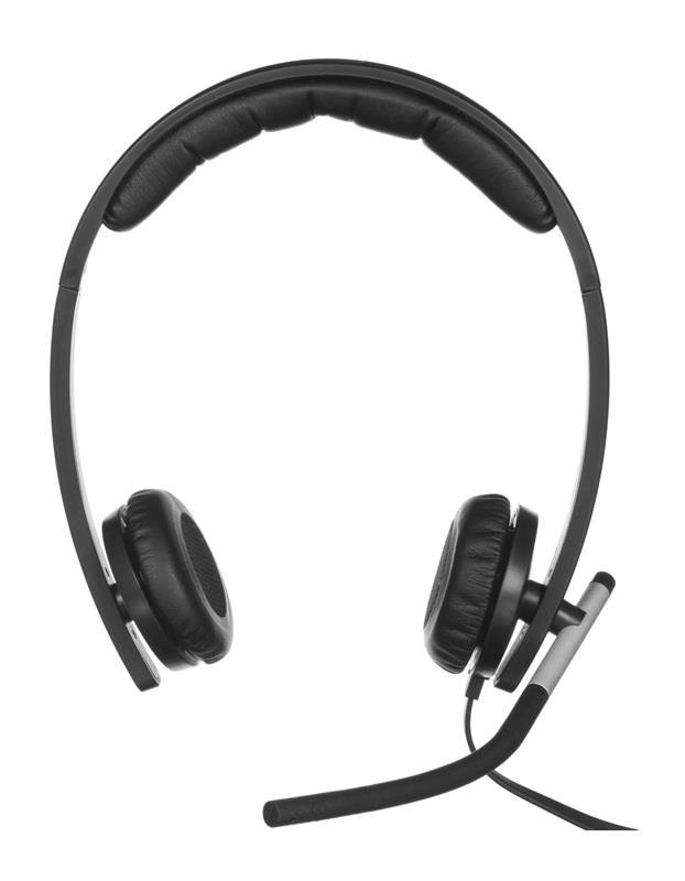 Ausinės LOGITECH 981-000519, su mikrofonu, juodos