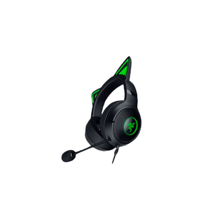 Ausinės Razer Headset Kraken Kitty V2 Wired On-Ear Microphone Noise canceling