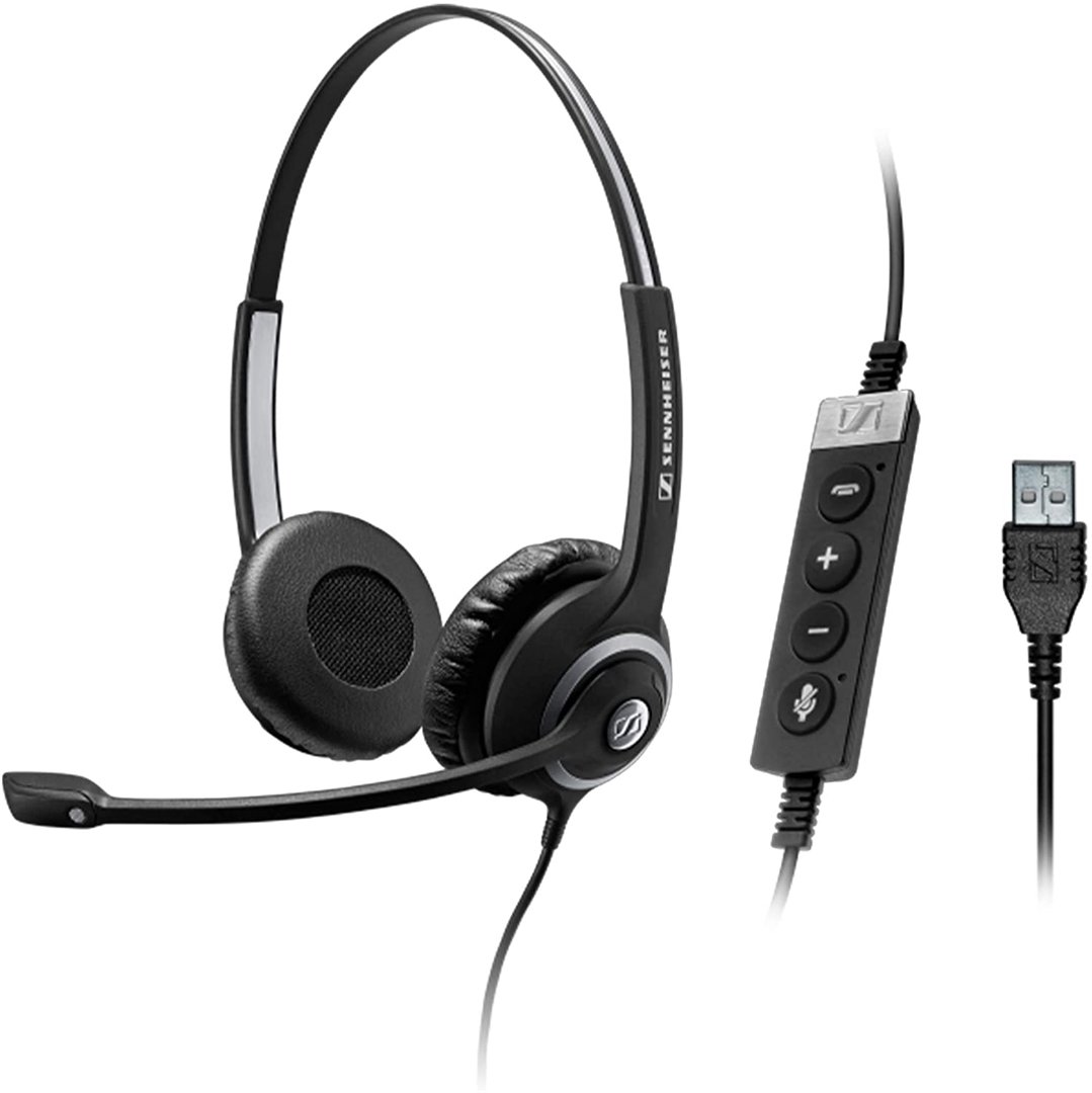 SENNHEISER SC 260 USB WIRED, BINAURAL HEADSET,USB CONNECTIVITY AND IN-LINE CALL CONTROL MS