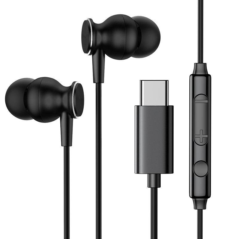 Ausinės Joyroom JR-EC04 Type-C, juodos