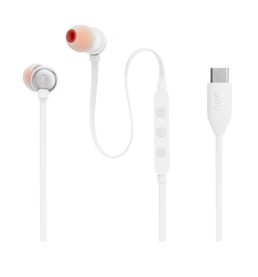 Ausinės JBL Tune 310C USB-C baltos