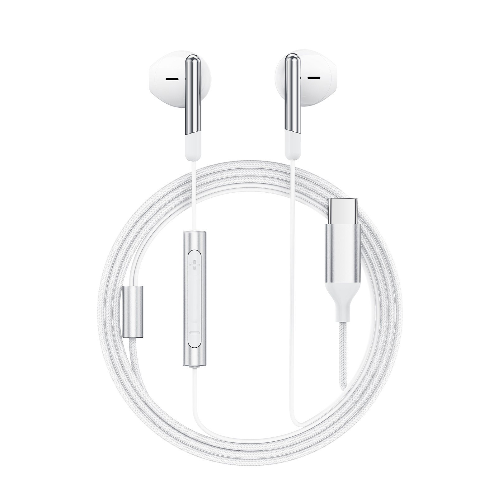 Ausinės Acefast L3 USB-C baltos