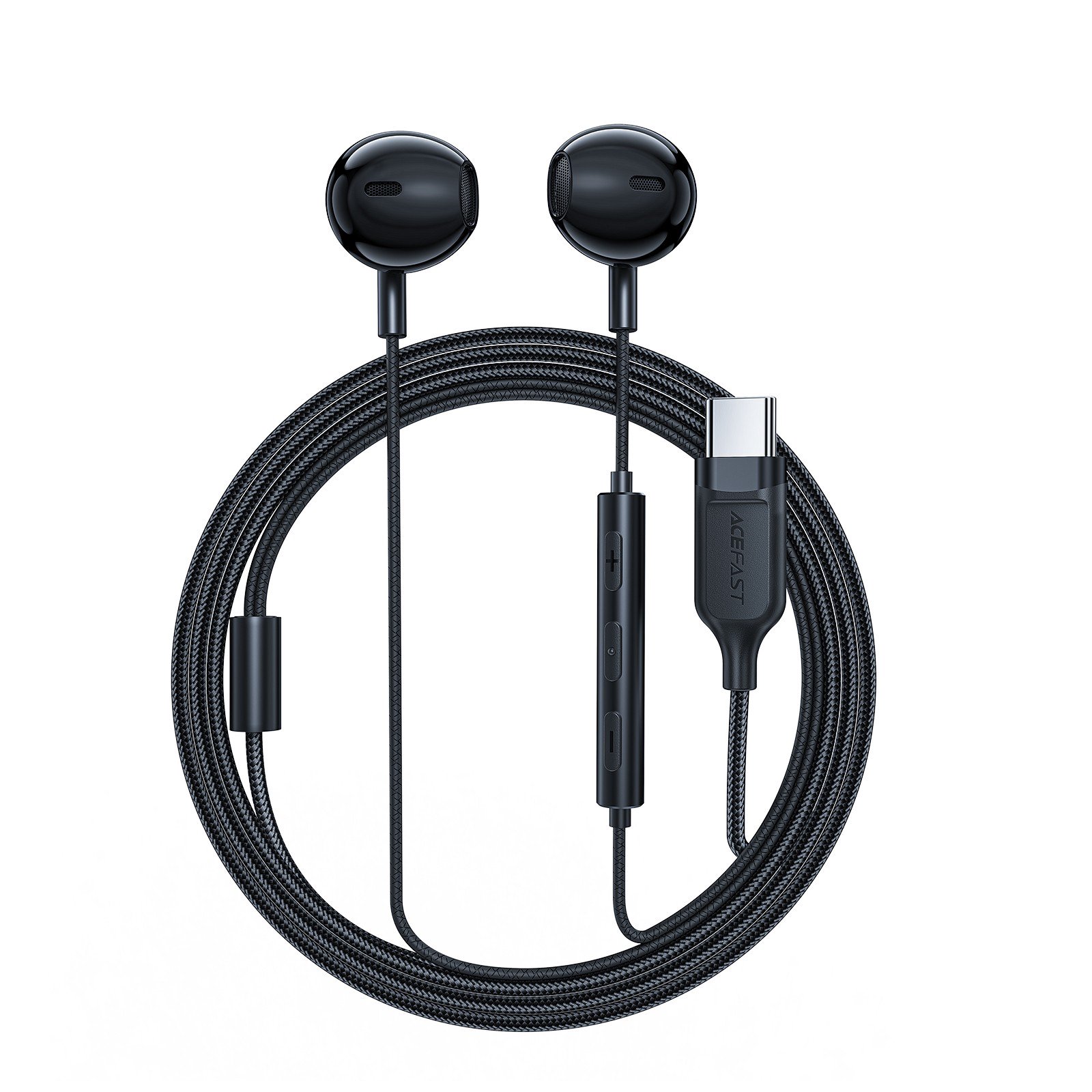 Ausinės Acefast L2 USB-C juodos