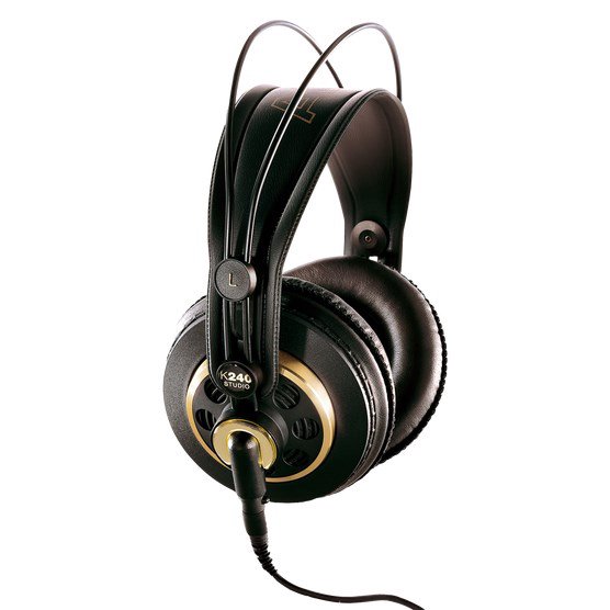 AKG K240 Studio - studijinės, į ausis dedamos, pusiau atviros ausinės