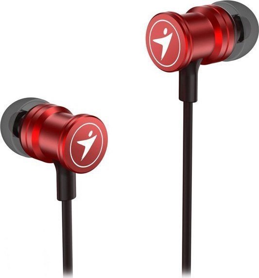 Headphones Genius Genius HS-M316, headphones with microphone, without cable volume adjustment, red