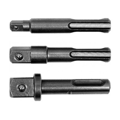 1/4"+3/8"+1/2" Adapterių SDS+ rinkinys 3vnt.