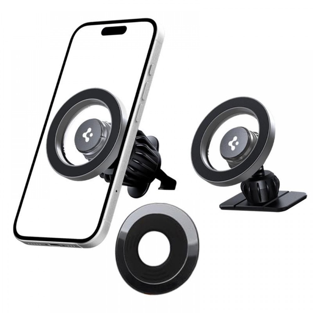 Automobilinis telefono laikiklis "Spigen MFT13 Magnetic Magsafe Dashboard & Vent Car Mount"