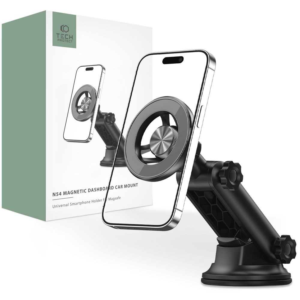 Automobilinis telefono laikiklis "Tech-Protect N54 Magnetic Magsafe Dashboard Car Mount"