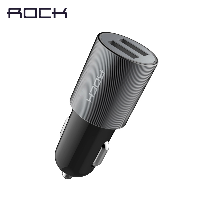 Automobilinis telefono įkroviklis 2xUSB ROCK 2.1A