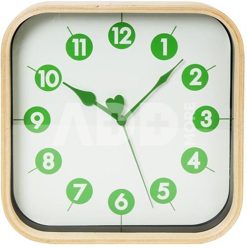 Platinet wall clock Morning, green (42988)