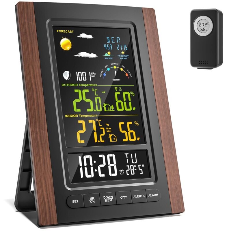 Belaidė meteorologinė stotelė su lauko jutikliu